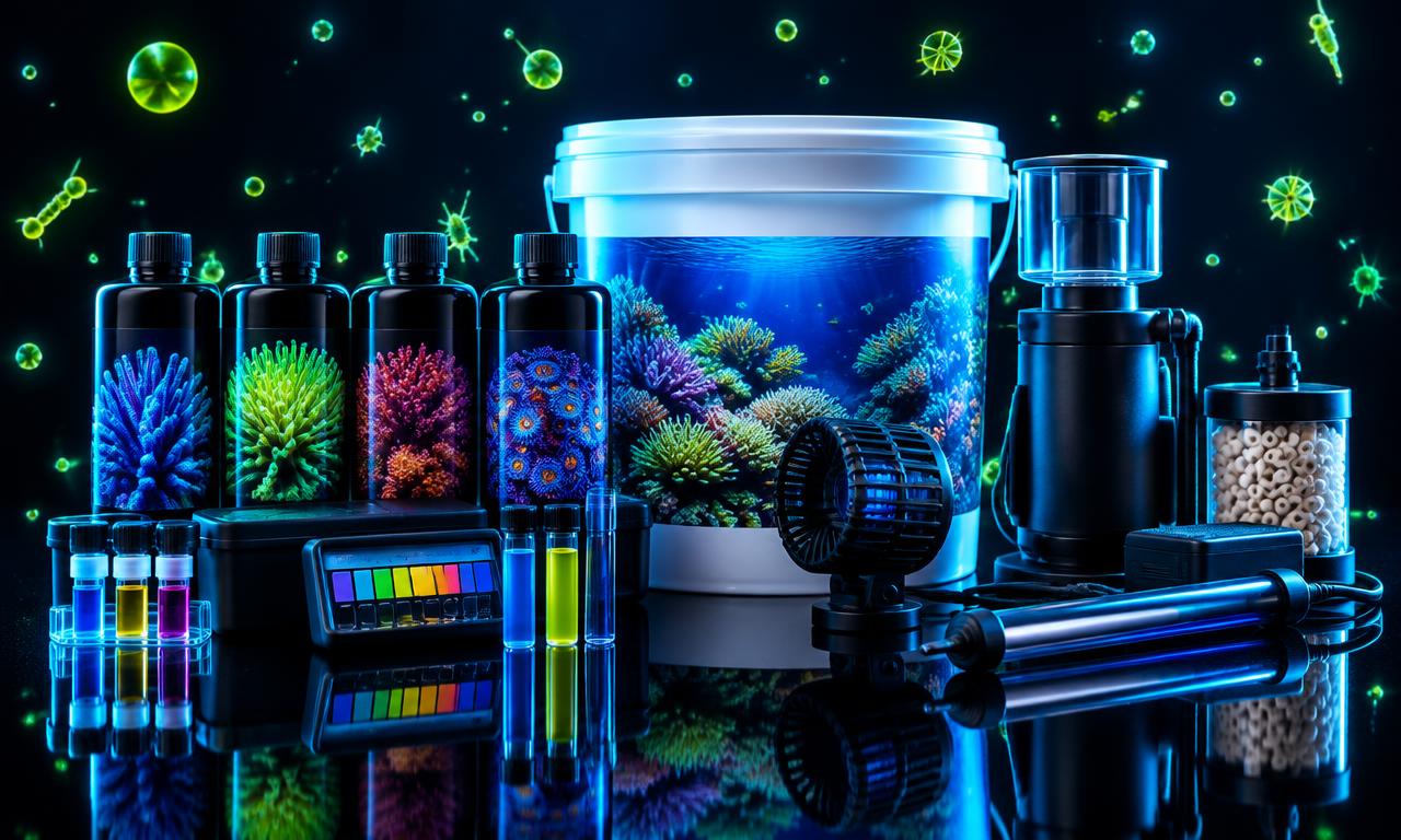Reef supplements, test kits and aquarium equipment